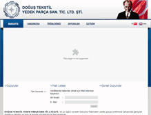 Tablet Screenshot of dogustextile.com